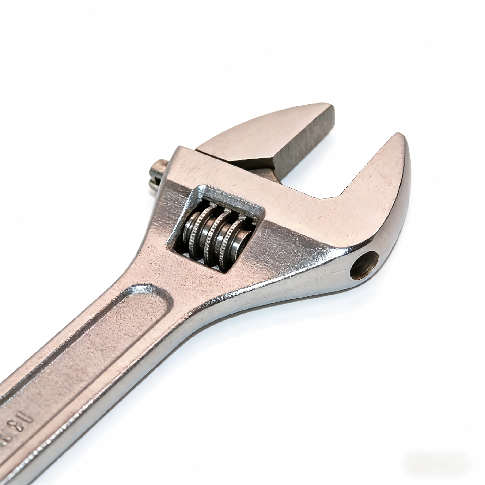 Chrome-Plated Adjustable Wrench